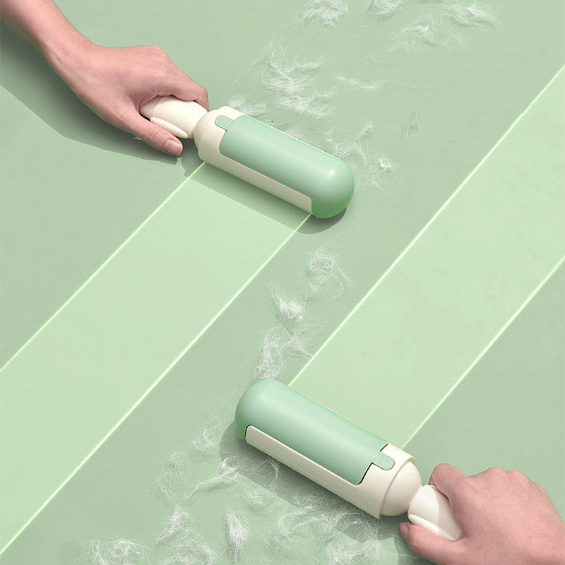Reusable Pet Hair Remover Roller with Self-Cleaning Base